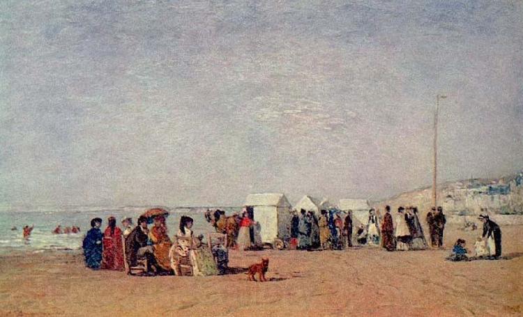 Eugene Boudin Strand von Trouville Norge oil painting art